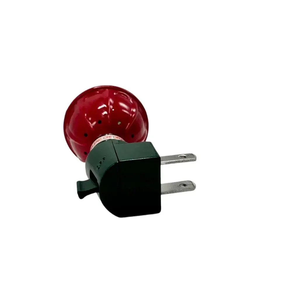 Vintage Christmas Bubbling Night Light Plug-In Indoor Decor Red & Green Colors